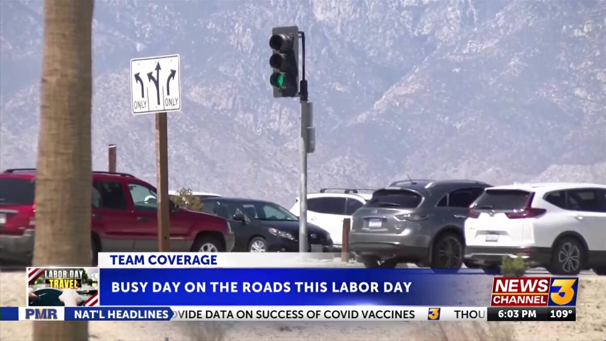 Valley drivers brace for another busy day on the roads as Labor Day travel continues