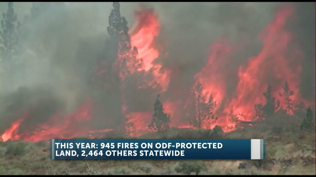 Oregon Department of Forestry says thousands of fires have sparked statewide so far this year
