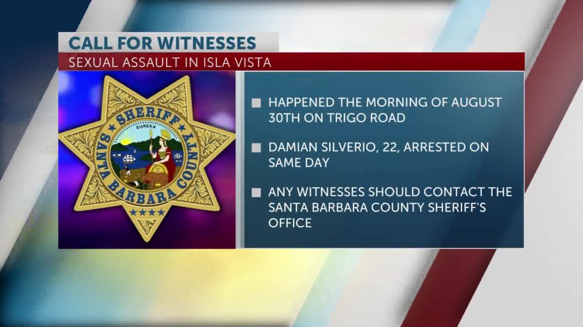 Santa Barbara Sheriff’s Office Seeking Witnesses in Isla Vista Sexual Assault Case