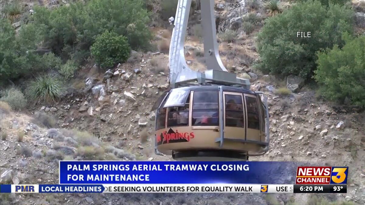 Palm Springs Aerial Tramway to close next week for annual maintenance