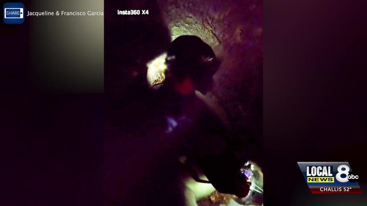 “I was in shock”: New video shows terrifying moment bridge collapses in Shoshone Ice Caves