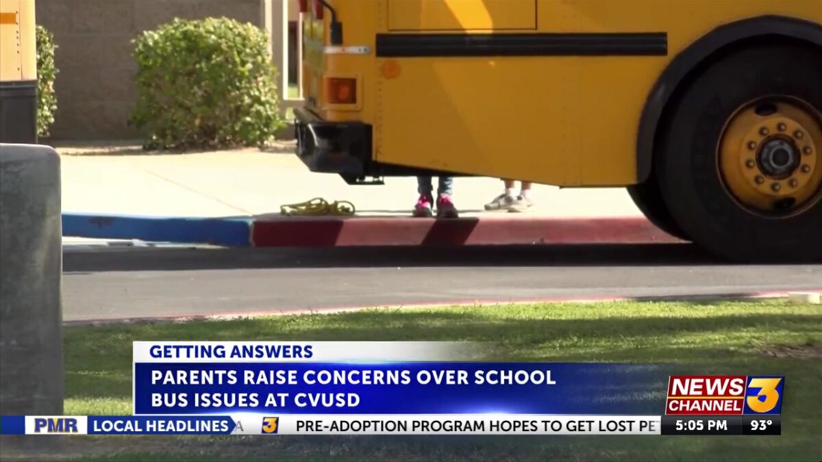 Parents voice frustrations over late and absent school buses at CVUSD