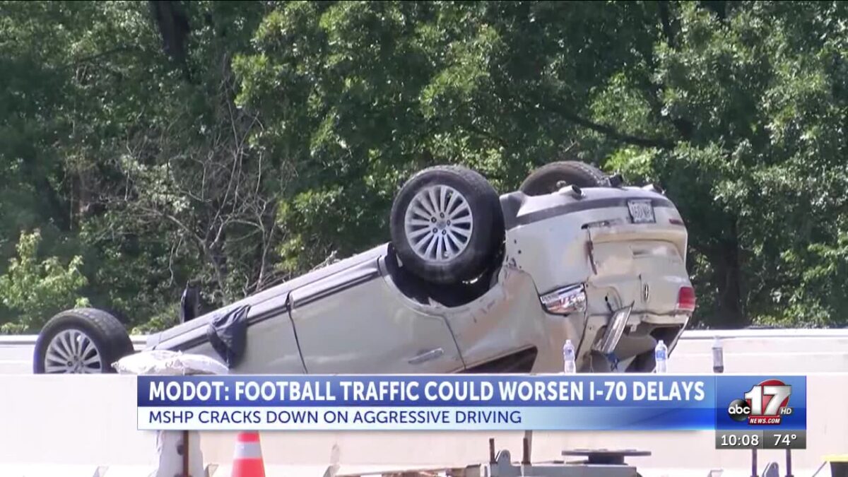 MoDOT warns football traffic could worsen I-70 delays as MSHP cracks down on aggressive driving