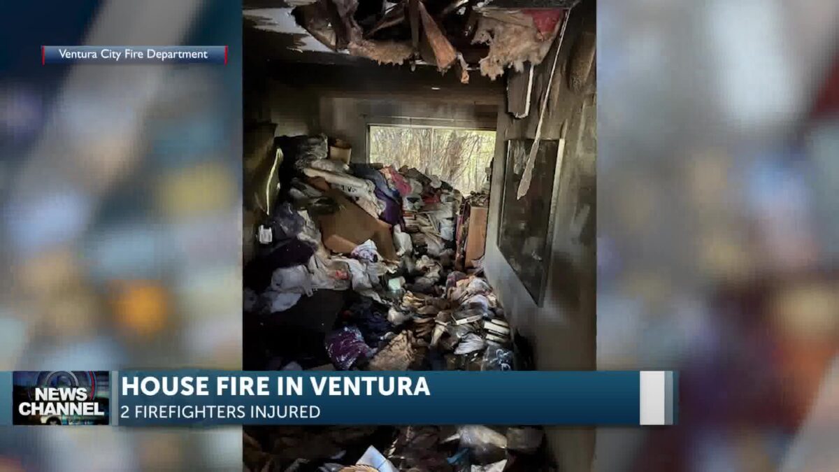 Two firefighters injured from Ventura house fire