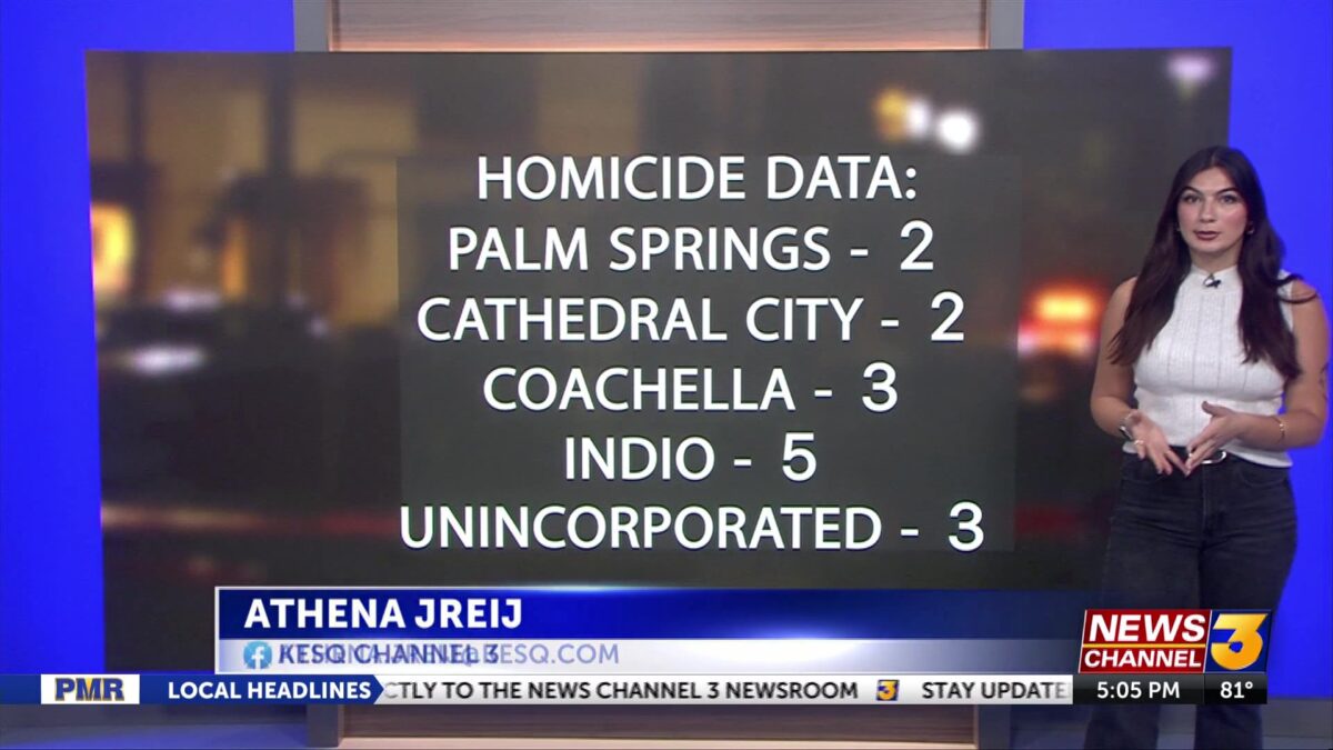 Valley-wide homicides down for 2025 so far