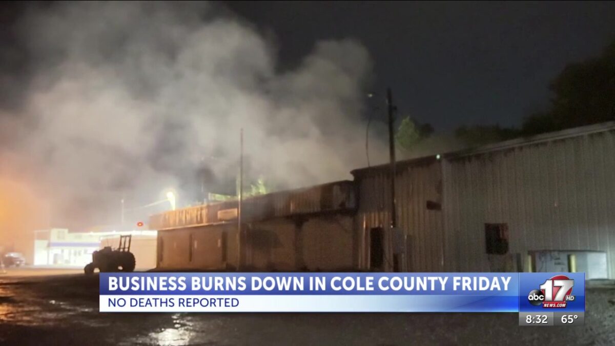Cole County sign shop fire suspected to be caused by machinery