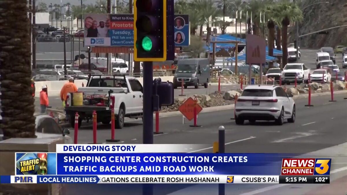 New shopping center in Cathedral City fuels traffic concerns amid ongoing road construction
