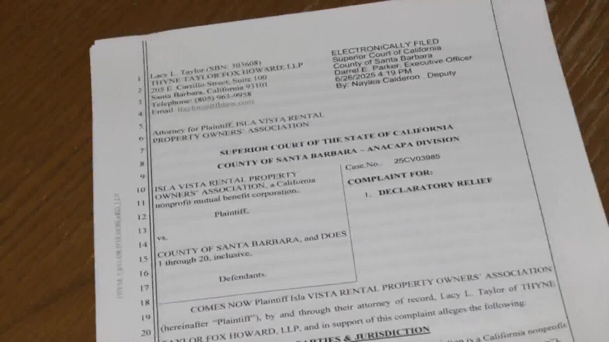 Isla Vista Rental Inspection Lawsuit: Landlords Sue Santa Barbara County as Students Return