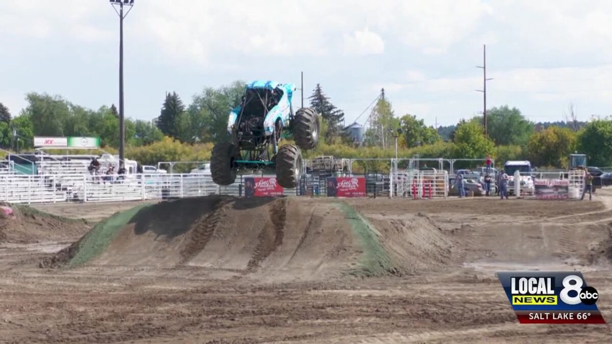 Hundreds cheer for monster truck show
