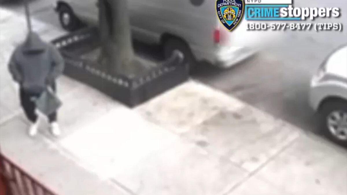 The robbery happened on Monday at West 187th Street and Audubon Avenue