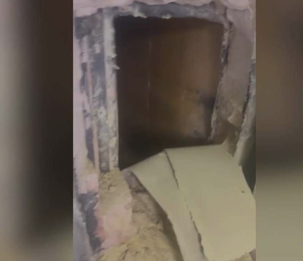 The thieves cut into the side of the store safe with a torch. That’s where the most valuable items in the store were kept.