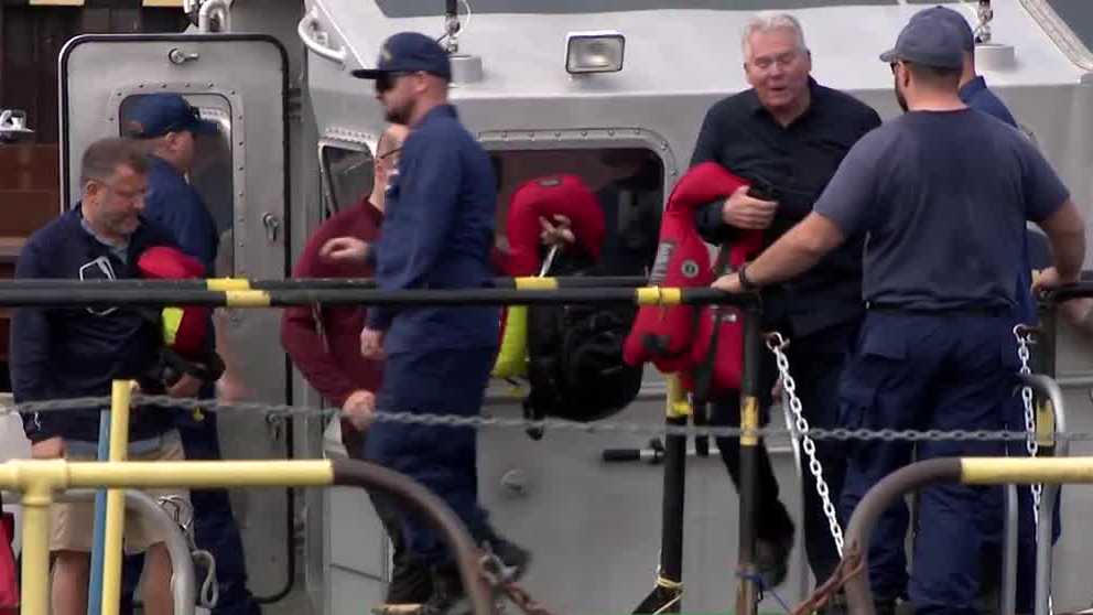 Three men were rescued from Lake Michigan after their plane crashed 14 miles off the coast of Racine County