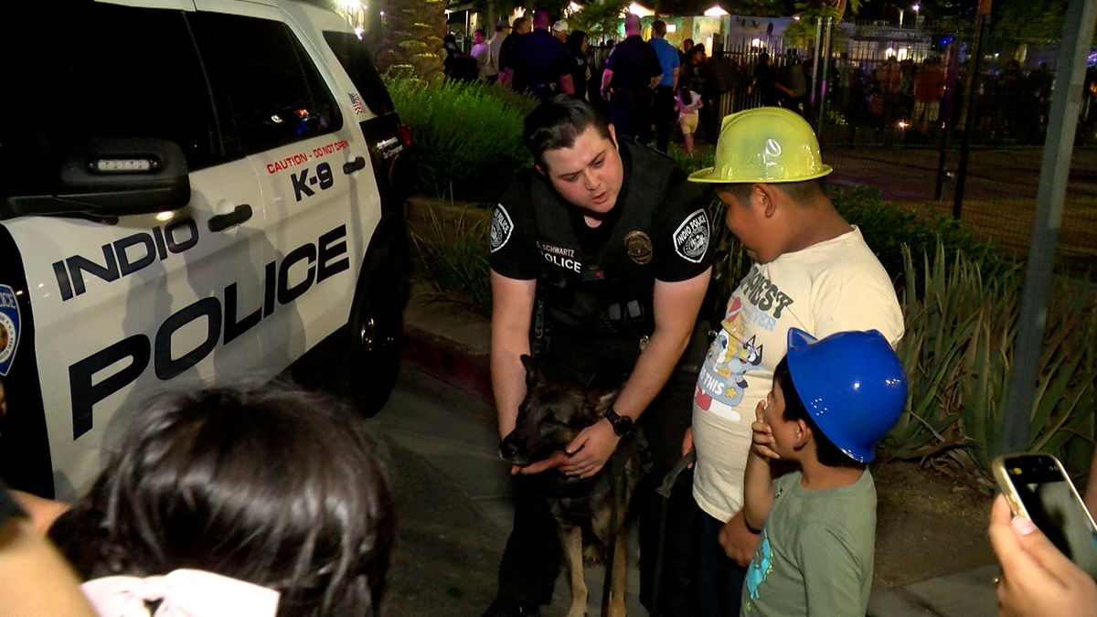 Indio police host National Night Out at Center Stage