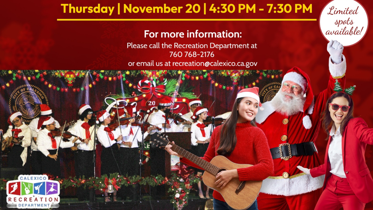 Tree lighting to be held in Calexico in November