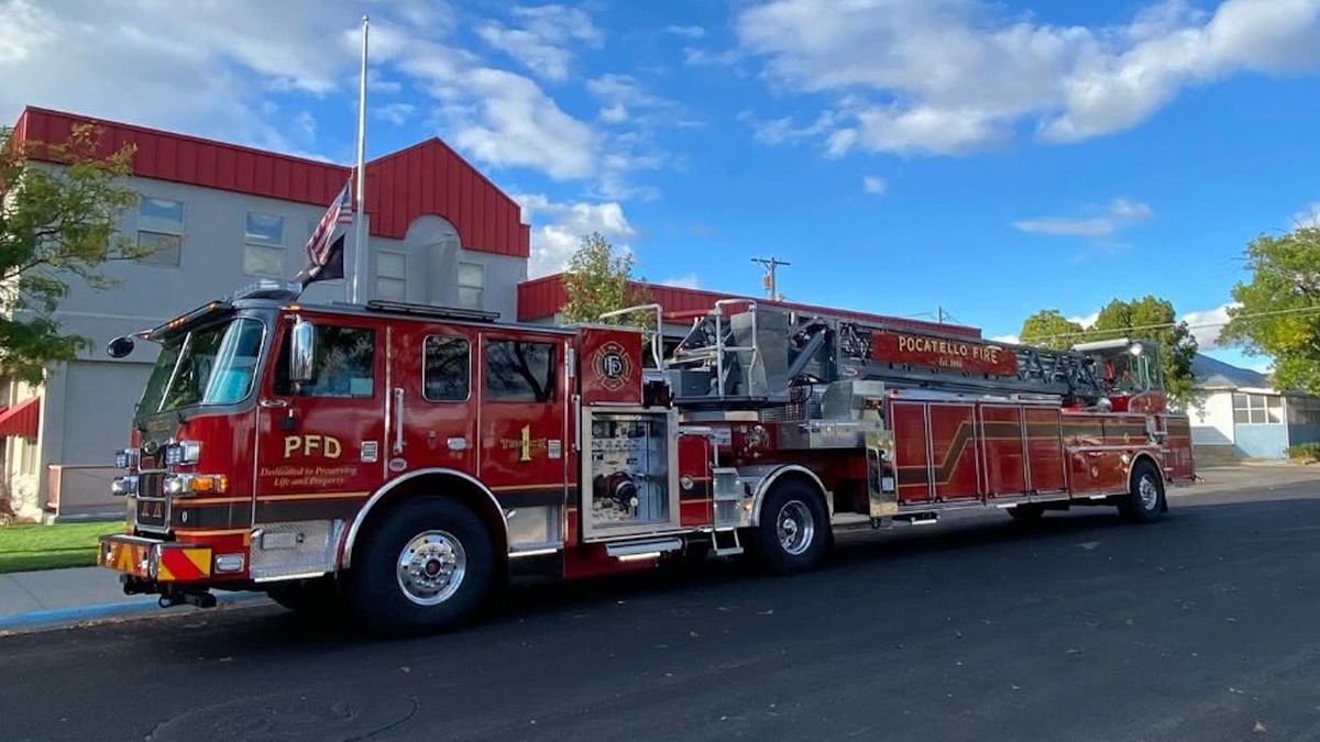 Pocatello Fire Department welcomes new aerial ladder truck next week with push-in ceremony