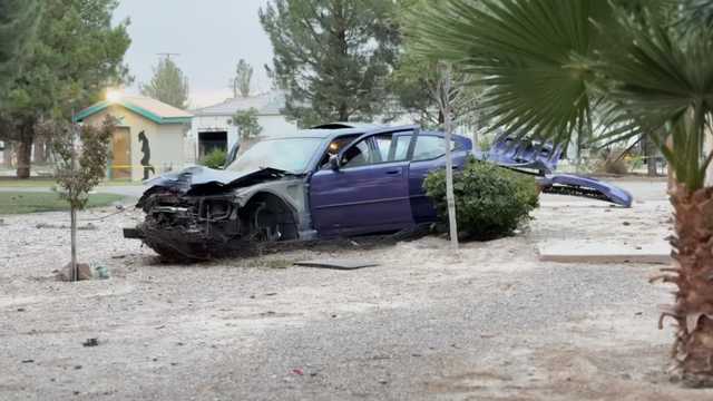 According to a spokesperson with New Mexico State Police said officers responded to a serious vehicle crash near 8100 NM-478 Sunday around 6:50 pm. Police state that a vehicle struck a light pole and came to rest in the front yard of a residence.