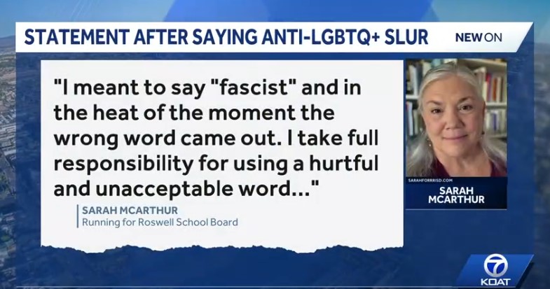 "I meant to say 'fascist
