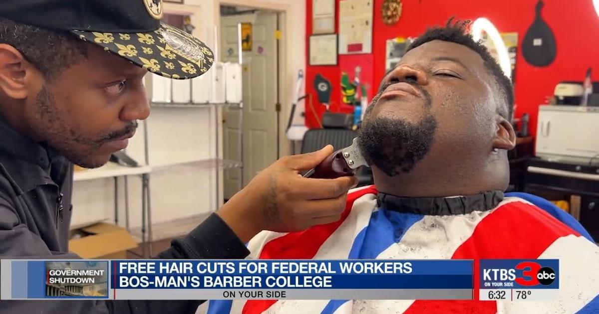 Bos-Man's Barber College in Shreveport announced today that it will provide a complimentary haircut to any active government worker. The offer is available to federal