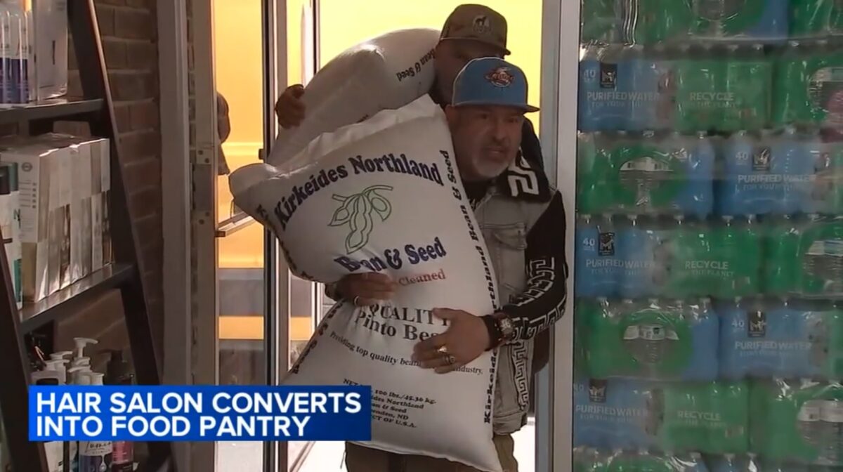 Waukegan hair salon D'Marco converted into a food pantry as Chicago-area immigration enforcement keeps some at home.