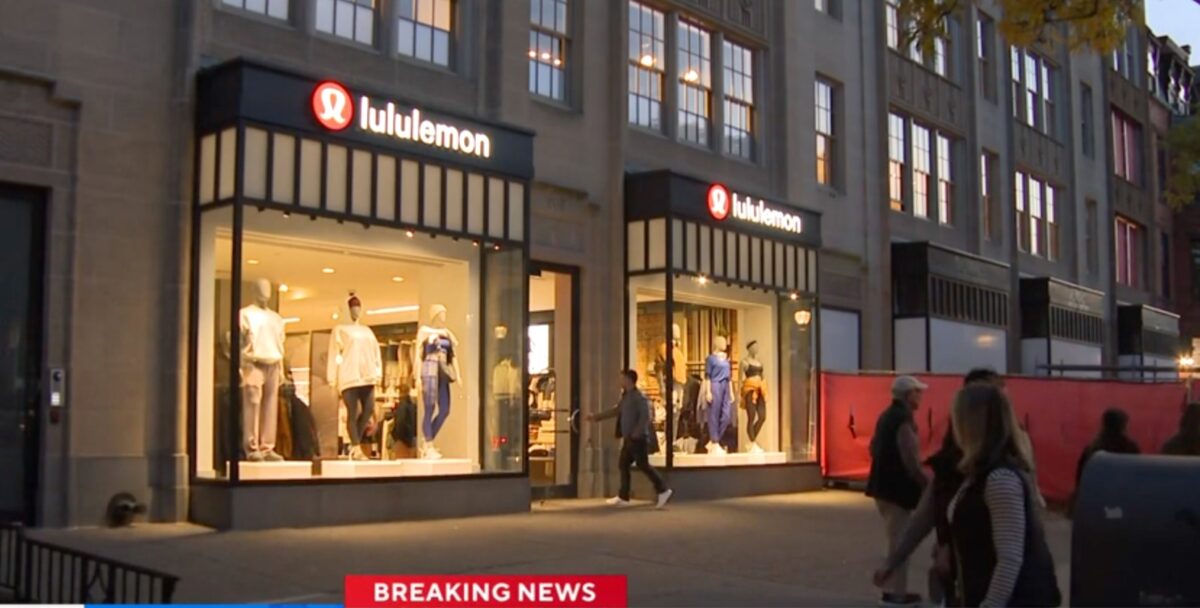 Shoplifters have hit the Lululemon store on Newbury Street in Boston for the second time in a week