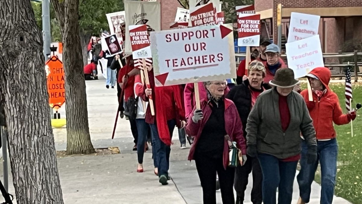 WATCH: Unionized D11 teachers hold press conference ahead of strike