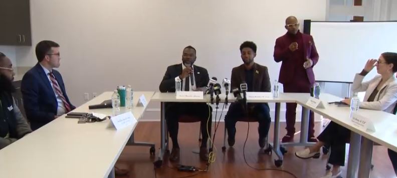 The mayors of Baltimore and Chicago met Monday morning to discuss their cities' holistic approaches to combating the roots of crime.