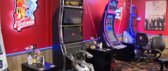 Masked thieves used sledgehammers to break into and steal cash from gaming machines at a bar and lounge in Dolton.