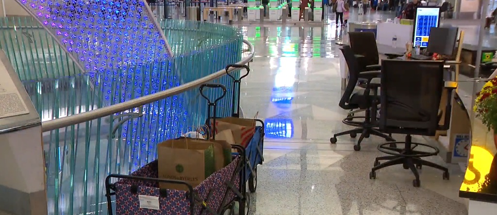 A food shelf is open at Minneapolis-St. Paul International Airport in support of federal employees who are working without pay during the government shutdown.