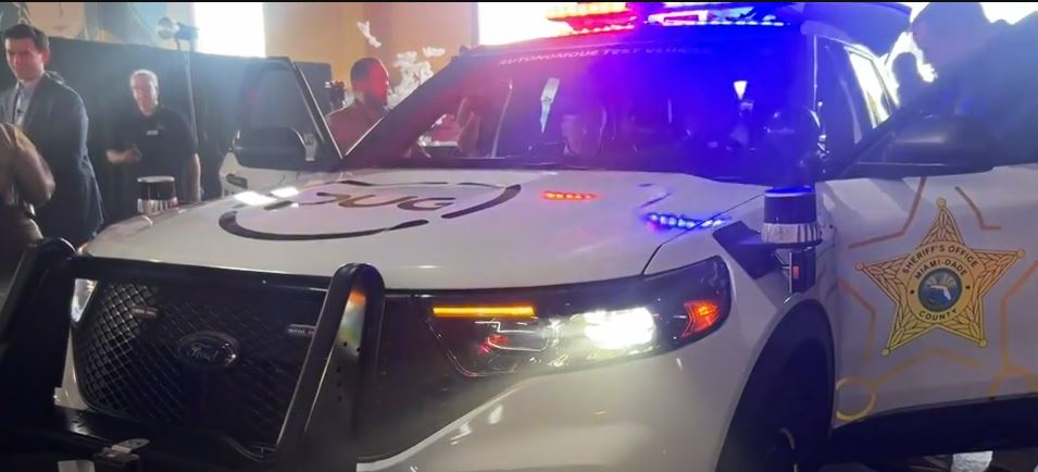 The Miami-Dade Sheriff's Office on Monday unveiled its first-ever self-driving vehicle