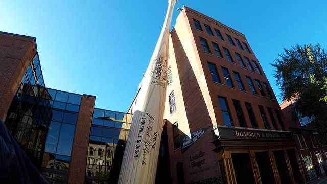 Louisville's iconic Slugger bat celebrated its 30th birthday