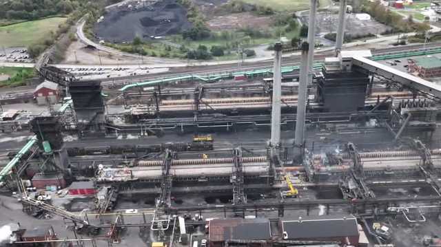The company restarted coke battery 14 on Thursday. The battery had been on hot idle to allow necessary repairs since the Aug. 11 explosion.