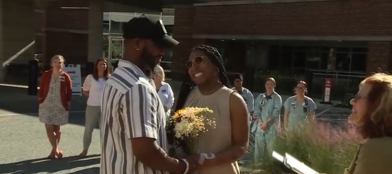 A couple's wedding plans were nearly ruined when the bride