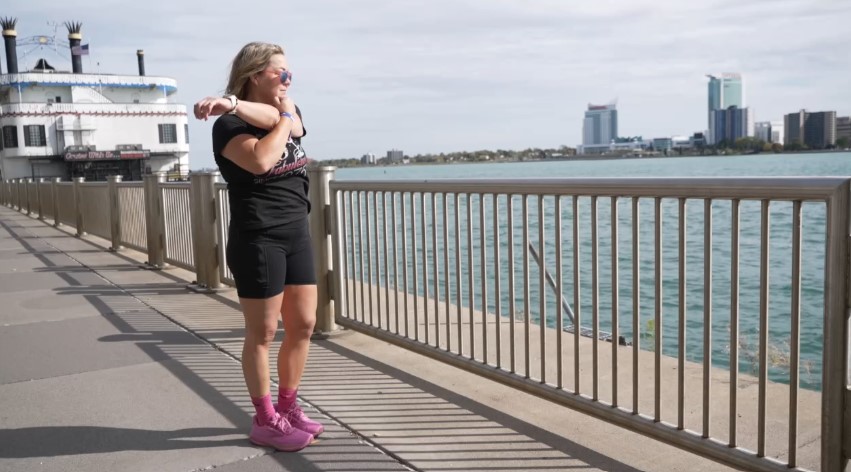 Michelle Floyd reaches her 50th marathon in her 50th state on her 50th birthday.