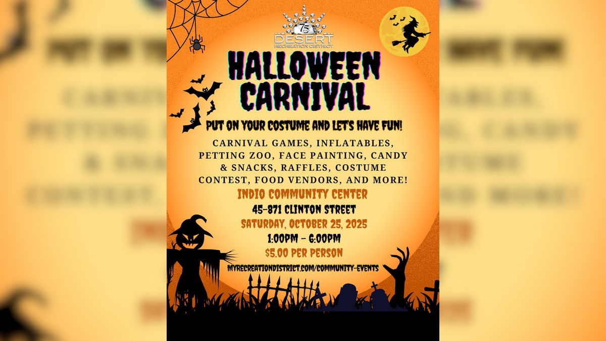 Desert Recreation District to Host “Halloween Carnival”