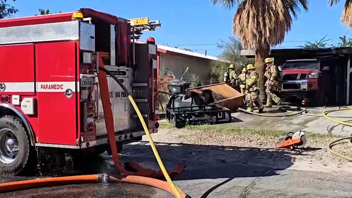 7 people displaced after vehicle fire causes smoke damage to Desert Hot Springs home