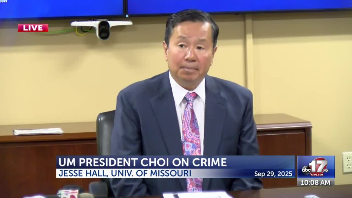 WATCH: UM President Choi holds news conference on crime in Columbia