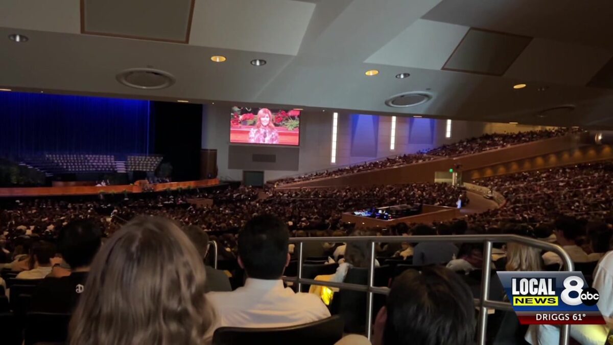 Thousands of BYU-Idaho students gather to honor late LDS Church President Russell M. Nelson