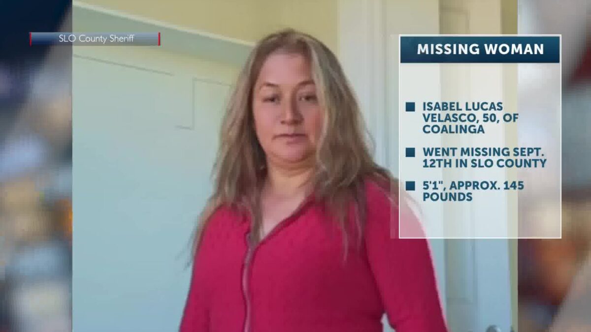 Search Is On For Coalinga Woman Last Seen in San Luis Obispo County