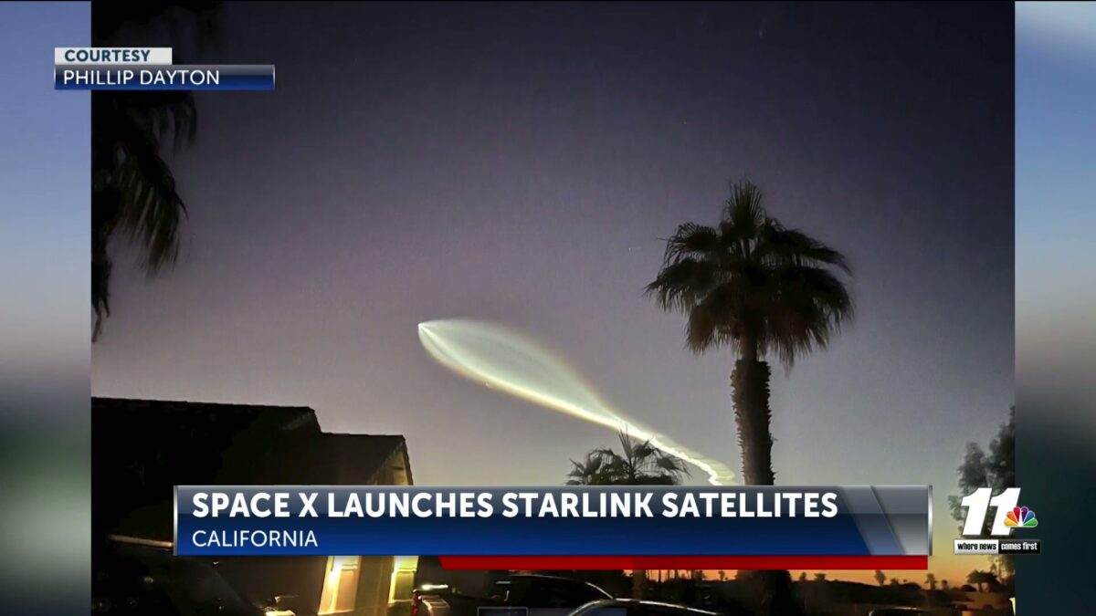 CAUGHT ON CAMERA: SpaceX launches Starlink satellites