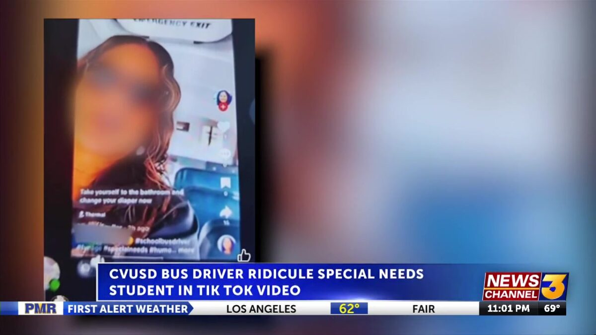 Parents speak out after CVUSD bus driver mocks special needs student in Tik Tok video