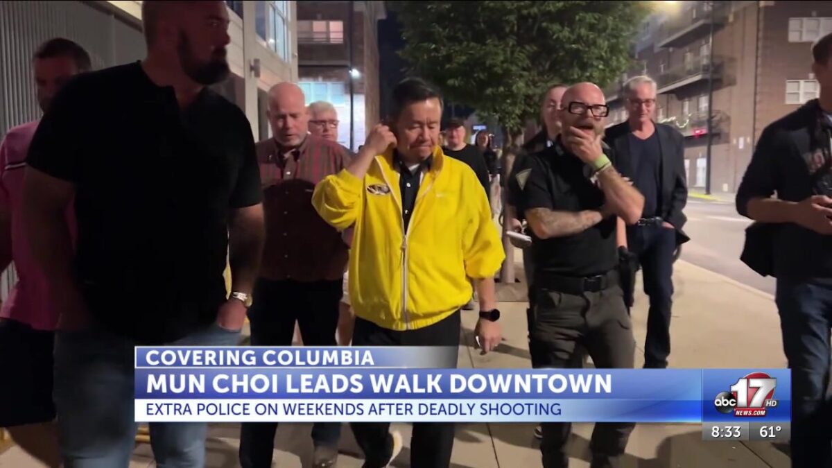 Mun Choi pleased with increased police presence downtown after Saturday night walk