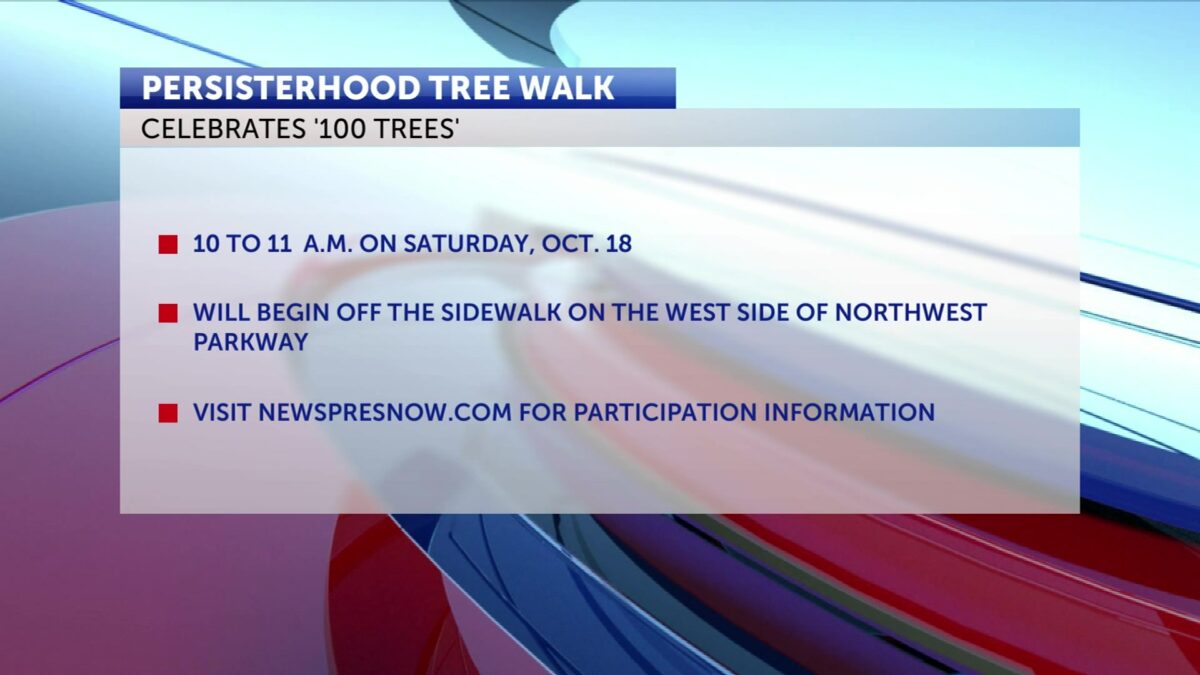 Persisterhood celebrates 100 trees with walk and dedication