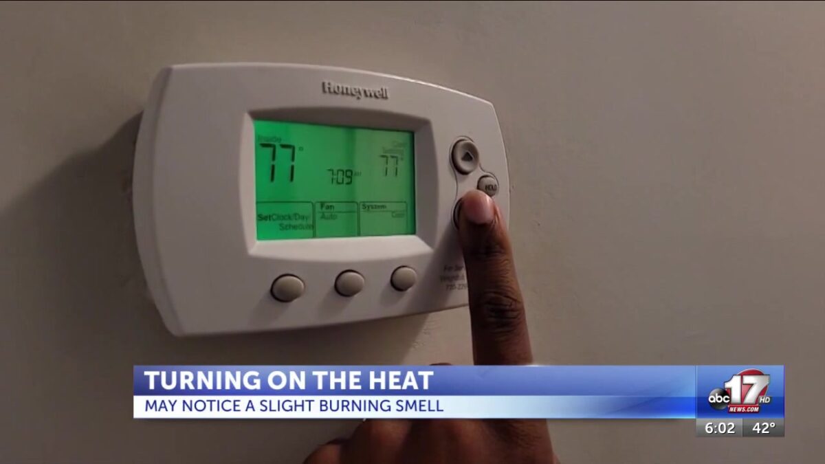 Burning smell when turning on the heat? Don’t panic