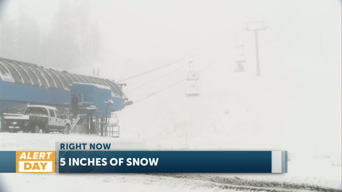 Fresh snow covers Mount Bachelor as crews prep for ski season