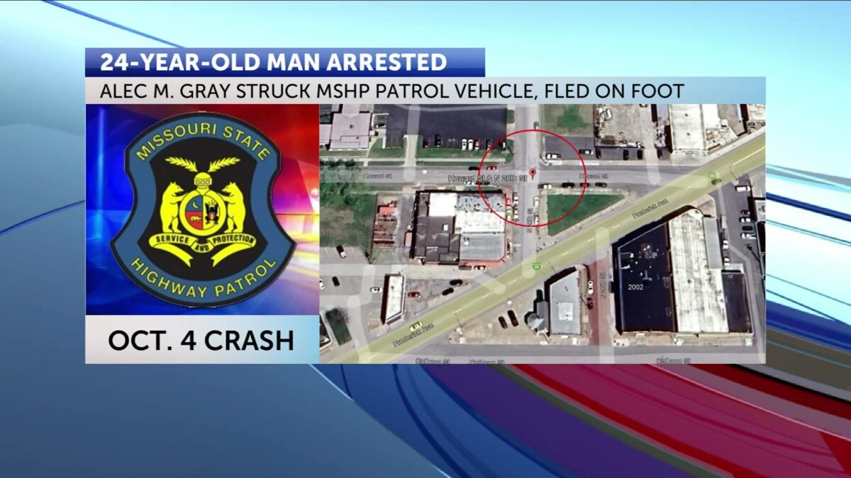 St. Joseph man arrested after crash with MSHP vehicle Saturday