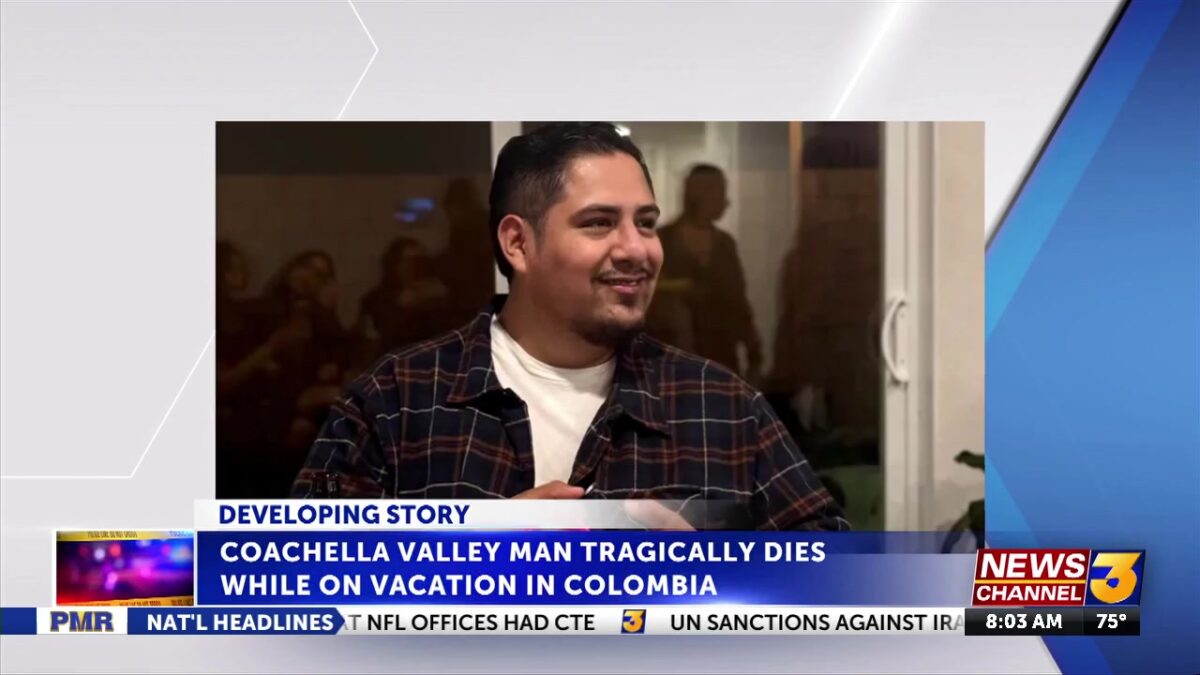 Coachella Valley man dies while on vacation in Colombia
