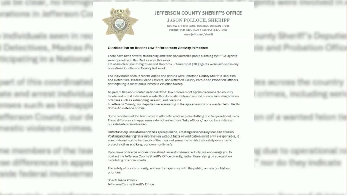 Jefferson County sheriff seeks to halt social media rumors of ICE raids