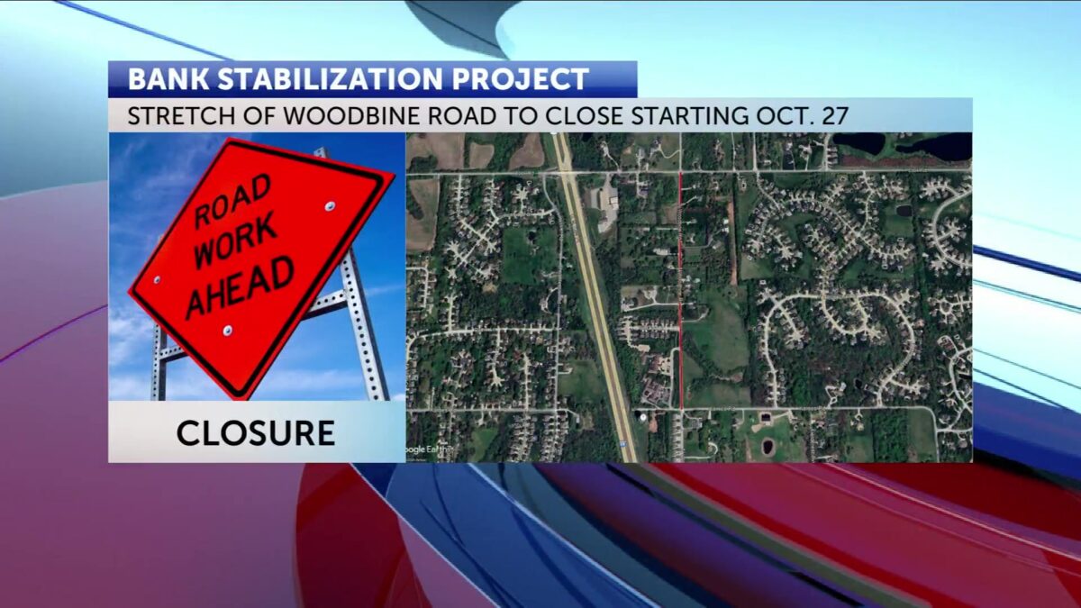 Section of Woodbine Road to temporarily close