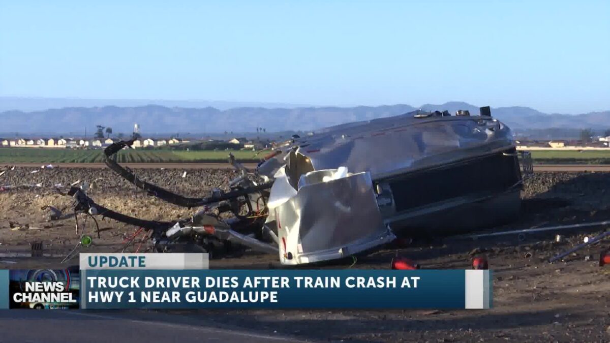 Train vs. Semi Collision On Highway 1 Near Guadalupe Results in Numerous Injuries
