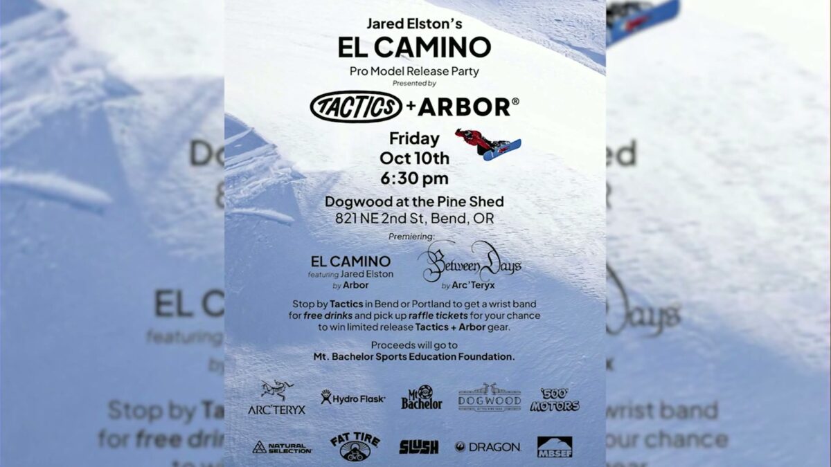WELCOMING WINTER: Join a local Bend snowboarder as he celebrates the release of his pro model snowboard